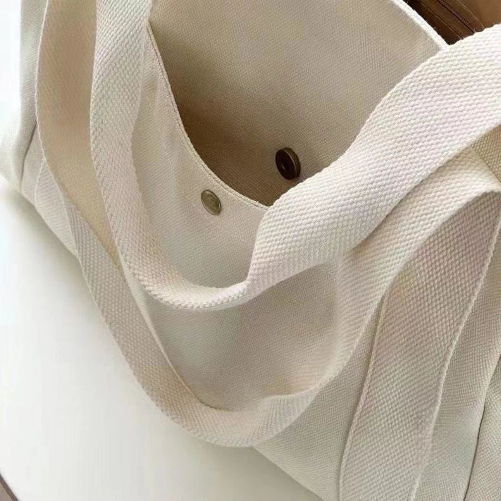 EverydayEase Multi-Pocket Canvas Tote