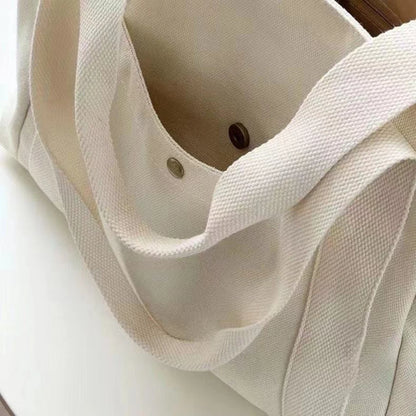 EverydayEase Multi-Pocket Canvas Tote