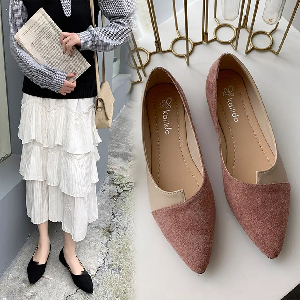 EleganceStep Women’s Pointed Toe Flats