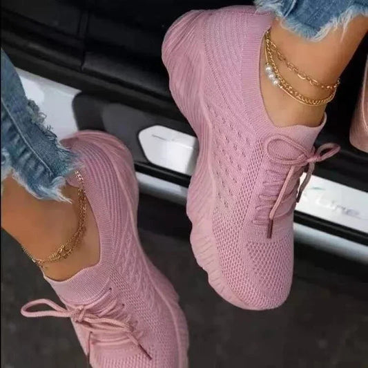 BlushFlex Knit Sneakers