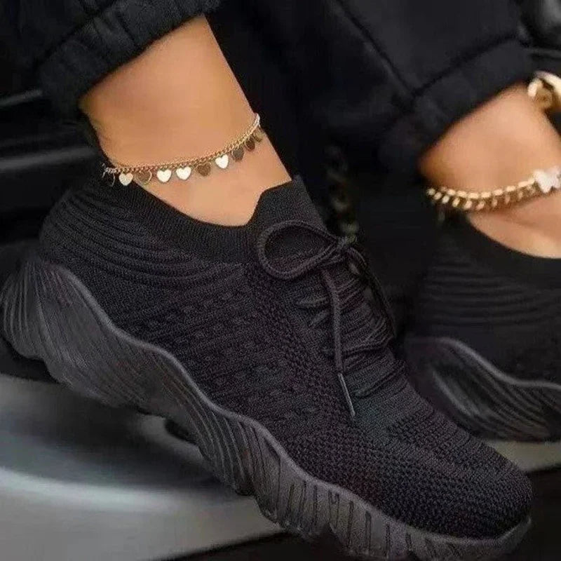 BlushFlex Knit Sneakers