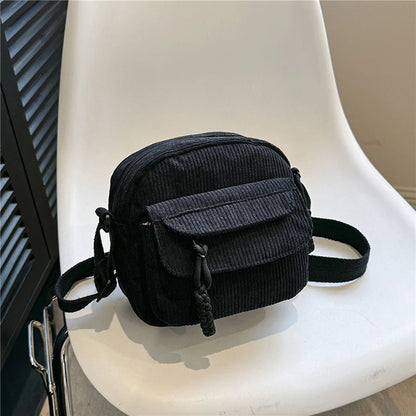 Corduroy Crossbody Mini Bag