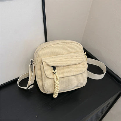 Corduroy Crossbody Mini Bag
