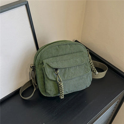 Corduroy Crossbody Mini Bag