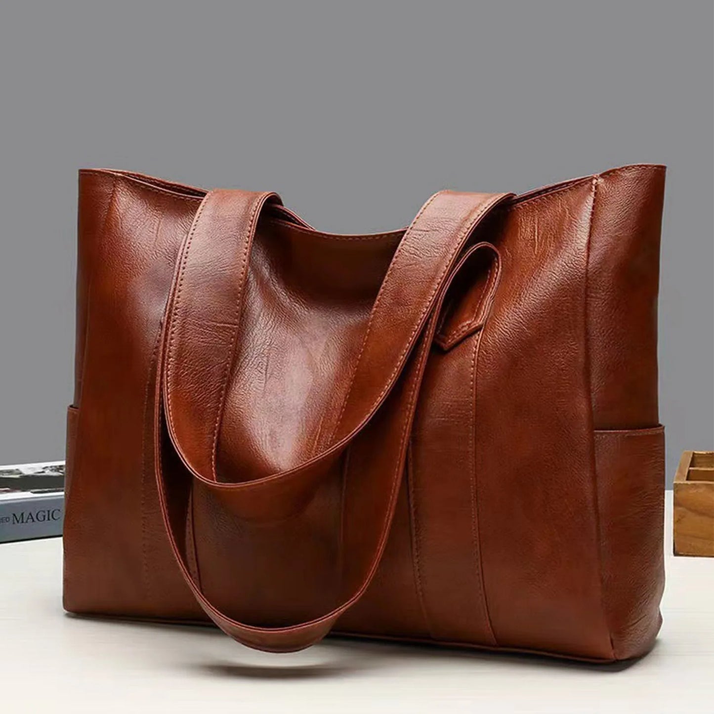 Urban Elegance Leather Tote